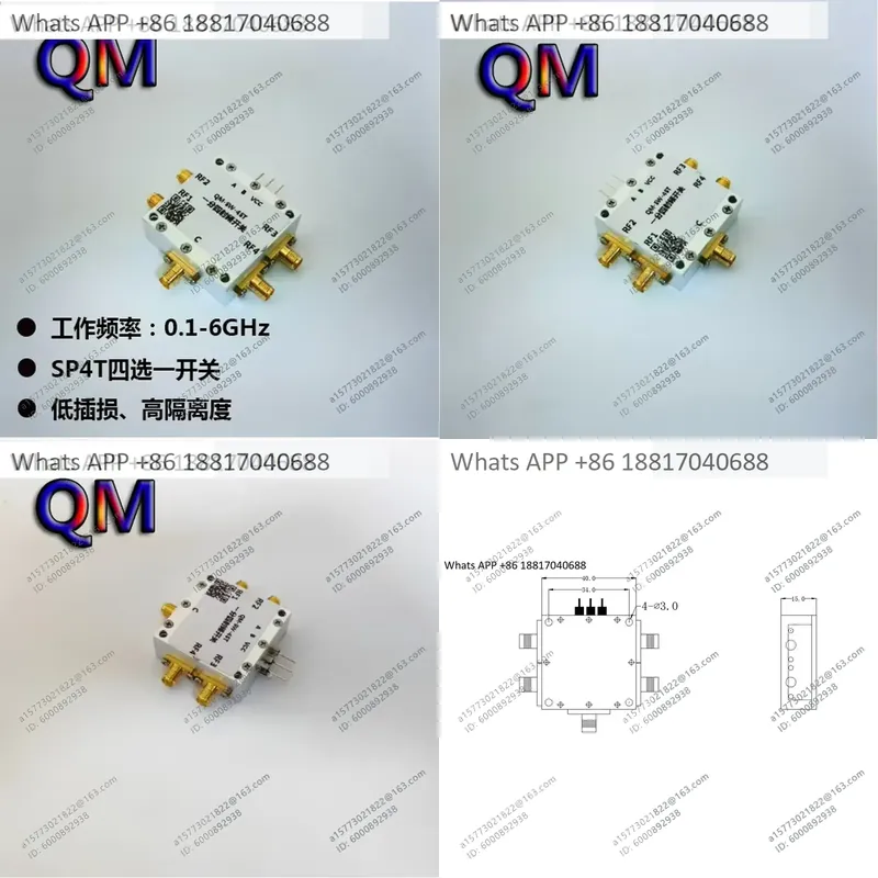 Qm Electronics & Repair Services - 1PC para QM-SW-4ST 0.1-6 GHz SP4T