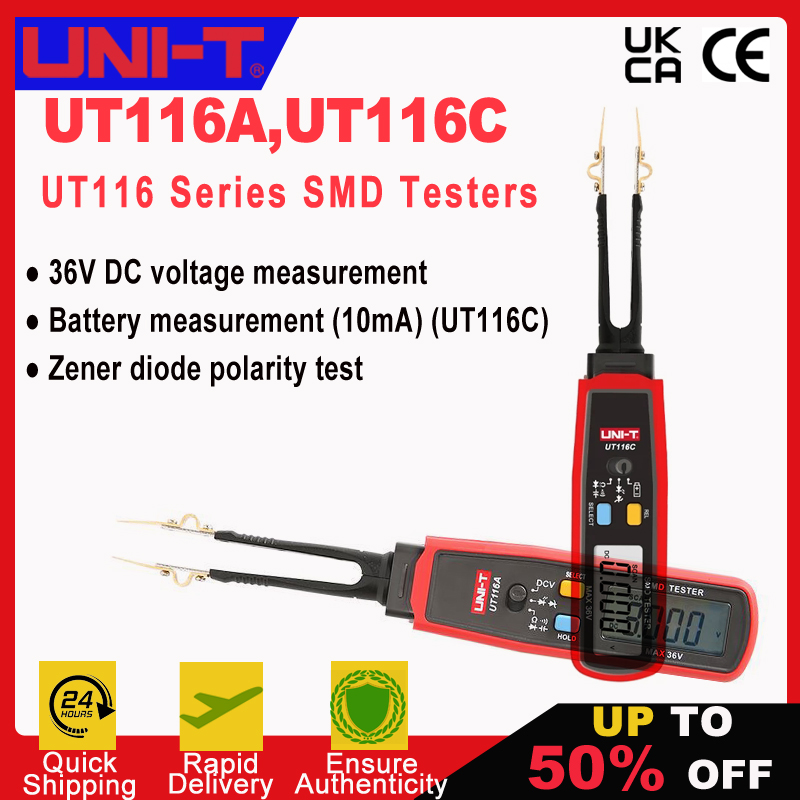 Smd Tweezer Set - Pinça Digital UT116A UT116C, Testador Inteligente