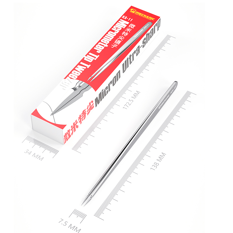 Pinça mecânica KA-11 3d de aço - Smd Tweezer Set avaliação e preço