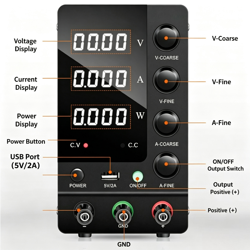 Fonte de alimentação CC regula - Electronics Repair Bench avaliação e preço